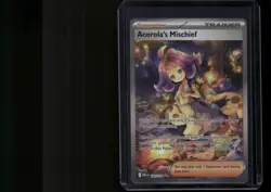 Pokemon TCG Acerola's Mischief 183/132 Mega Evolution Special Illustration NM - Image 1