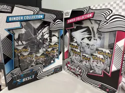 Pokemon TCG Black Bolt & White Flare Binder Collection Bundle! New/Sealed Set - Image 1