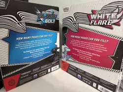 Pokemon TCG Black Bolt & White Flare Binder Collection Bundle! New/Sealed Set - Image 2