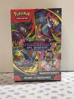 Pokemon Mega Evolution Phantasmal Flames Booster Bundle Sealed - Image 1