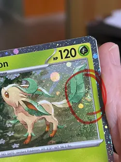 POKEMON LEAFEON 005/131 RARE COSMOS HOLOFOIL WITH SWIRL PRISMATIC EVOLUTIONS NM - Image 5