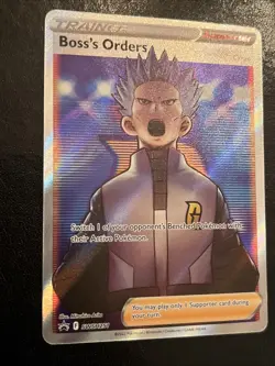 Pokemon TCG Boss's Orders Cyrus Full art SWSH251 Promo NM - Image 2