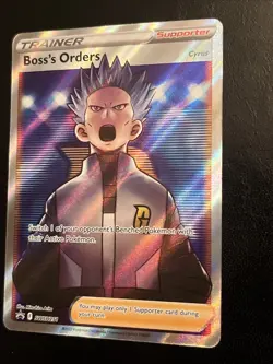 Pokemon TCG Boss's Orders Cyrus Full art SWSH251 Promo NM - Image 3