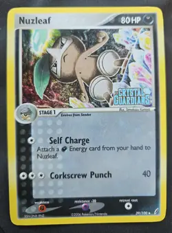 Nuzleaf 39/100 Pokemon Card 2006 Holo Ex Crystal Guardians - Image 3