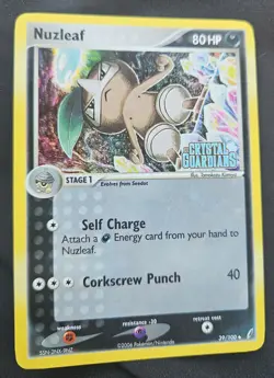 Nuzleaf 39/100 Pokemon Card 2006 Holo Ex Crystal Guardians - Image 4