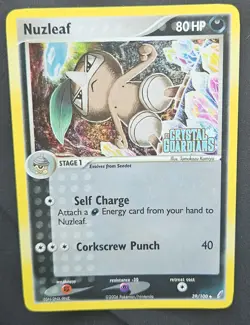 Nuzleaf 39/100 Pokemon Card 2006 Holo Ex Crystal Guardians - Image 5
