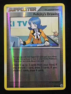 Supporter Felicity's Drawing 2008 Pokemon Reverse Holo 98/106 - Image 1