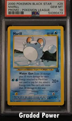 Promo Marill PSA 10 Black Star Promo #29 Pokemon - Image 1