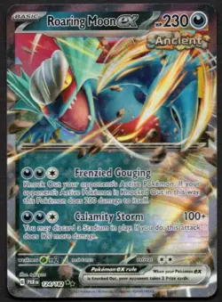 English Pokemon Roaring Moon ex Double Rare (PAR 124/182) NM - Image 1