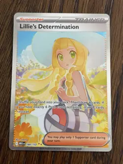 Pokemon Full Art Lillie’s Determination Special Illustration Rare 184/132 SAR - Image 1