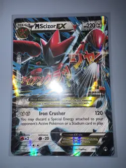 🔥 Pokemon TCG XY M Scizor EX 77/122 Breakpoint Holo 👀 - Image 1