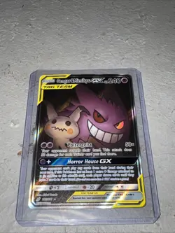 Pokemon Gengar & Mimikyu GX 165/181 Full Art Raw Near Mint Condition Ultra Rare - Image 4