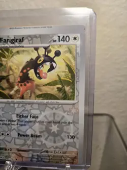 Pokemon TCG Farigiraf Sv02: Paldea Evolved Reverse Holo "Miscut" Error - Image 4