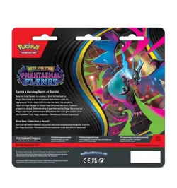 Pokemon TCG: Phantasmal Flames Three-Booster Blister | Weavile | PRESALE - Image 2
