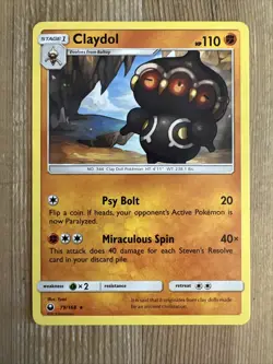 Pokemon TCG Claydol Sun & Moon: Celestial Storm 79/168 Regular Rare NM - Image 1