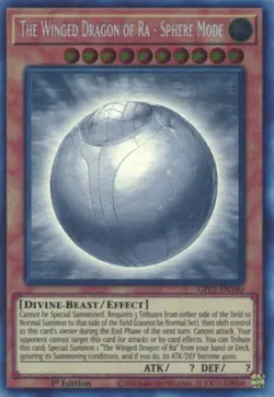 Yugioh: 1x The Winged Dragon of Ra - Sphere Mode - GFP2-EN180 - Ghost Rare - 1st - Image 1