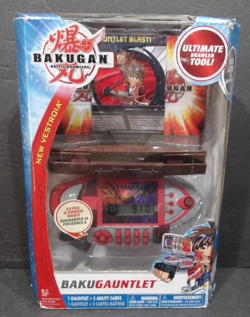 NOS Bakugan Bakugauntlet Ultimate Brawlers with 1 Gauntlet and 3 Ability Cards - Image 1