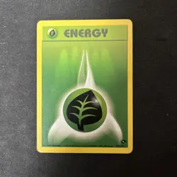 GRASS ENERGY - 129/132 - Gym Challenge - Pokemon Card - D3 - Image 1