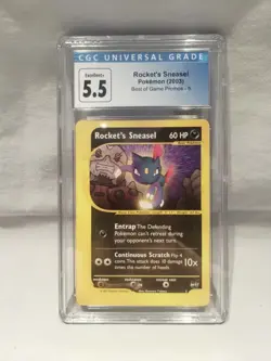 Cgc 5.5 Rocket's Sneasel #5 Promo Best of Game 2003 Pokemon Card - Image 1