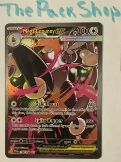 Mega Lopunny ex 128/094 SIR Phantasmal Flames NM+ Pokemon Card English - Image 1