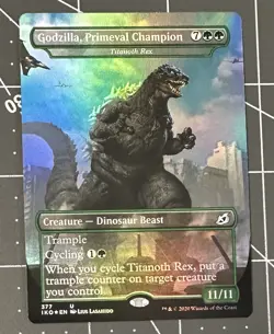 MTG English Godzilla, Primeval Champion NM FOIL Ikoria: Lair of Behemoths - Image 1