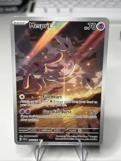 Pokemon TCG Mesprit Illustration Rare Holo Card 204/191 Sv08: Surging Sparks - Image 1