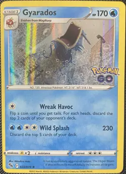 Gyarados 022/078 Pokemon GO Holo - Pokemon Card - Image 1