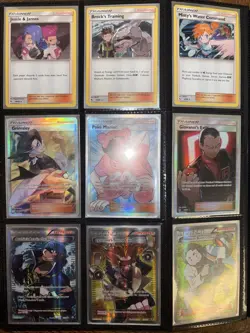 Pokemon Lot Of 9 Vintage Trainer Cards - Image 1