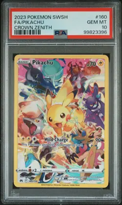 PSA 10 Pikachu 160/159 Crown Zenith Secret Rare Pokemon Card - Image 1