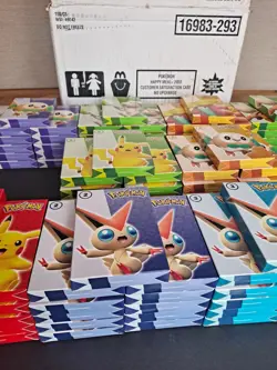 2022 McDonald's Pokemon Match Battle Card Manager Case 110 Sealed Packs 11 Sets - Image 4