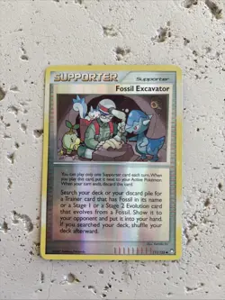 Pokemon Card - Fossil Excavator Mysterious Treasures 111/123 Reverse Holo - Image 1