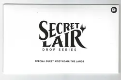 MTG Secret Lair - Special Guest: Kozyndan: The Lands [SEALED NON-FOIL] Magic - Image 1
