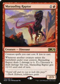 Magic The Gathering MTG MARAUDING RAPTOR Core Set 2020 NM Near Mint - Image 1