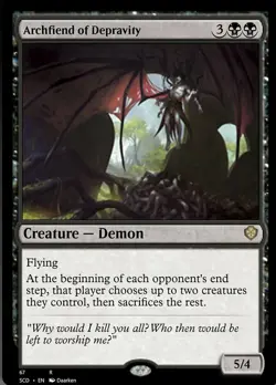 1x Archfiend of Depravity Moderate Play MTG Magic - Kid Icarus - - Image 1