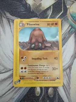 Pokemon TCG WotC Skyridge Piloswine Uncommon #43 NM e-Reader - Image 1