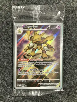 SEALED Alakazam MEP 009 Mega Evolutions ETB Black Star Promo Pokemon TCG - Image 1