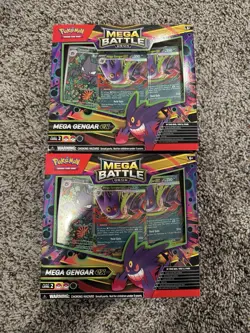 2025 Pokemon Mega Gengar Ex Mega Battle Deck SEALED LOT OF 2 With Haunter Promo - Image 1