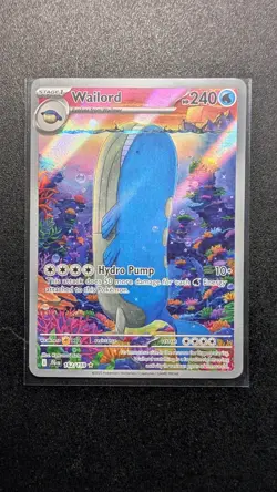 2025 POKEMON JTG EN-JOURNEY TOGETHER ILLUSTRATION RARE #162 WAILORD - Image 1