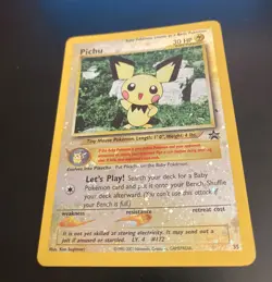 Pokemon, Pichu 35 - Rev Holo - Black Star Promo (LP/NM) - Image 1