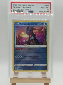 Radiant Greninja 046 PSA 10 2022 Pokemon SWSH Astral Radiance - Image 1