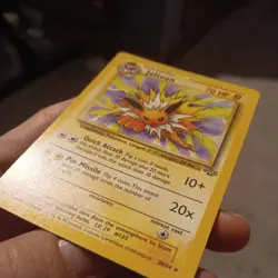 Jolteon 20/64 Jungle Unlimited 1999 Pokemon Vintage Non holo LP Lightly Played - Image 1