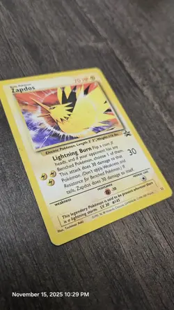 Pokemon TCG Zapdos Wizards Black Star Promos 23 Regular Promo - Image 3