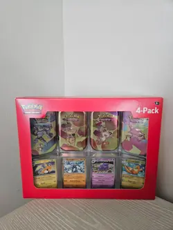 Pokemon TCG: Scarlet & Violet 151 Mini Tins 4 Pack SAMS CLUB SEALED IN HAND NEW - Image 1