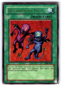 Delinquent Duo MRL-039 Magic Ruler Unlimited Yugioh Tcg Vintage - Image 1