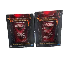 World of Warcraft Blood Elf Warlock Death Knight Trading Card Game Decks 2 Sets - Image 2