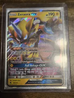 Pokemon TCG Zeraora GX 86/214 Sm Lost Thunder Ultra Rare Holo Card M Condition - Image 1