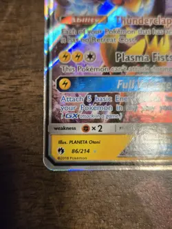 Pokemon TCG Zeraora GX 86/214 Sm Lost Thunder Ultra Rare Holo Card M Condition - Image 4