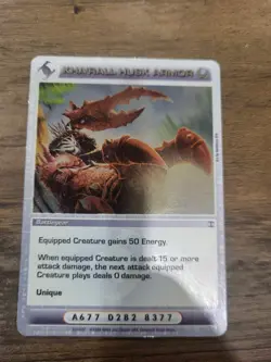 Chaotic 137/222 Kha’rall Husk Armor Holo Foil Rare Battlegear Card - Image 1