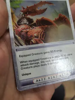 Chaotic 137/222 Kha’rall Husk Armor Holo Foil Rare Battlegear Card - Image 5