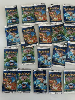 Pokemon Base Set Empty Booster Packs 36 Packs No Cards - Image 1